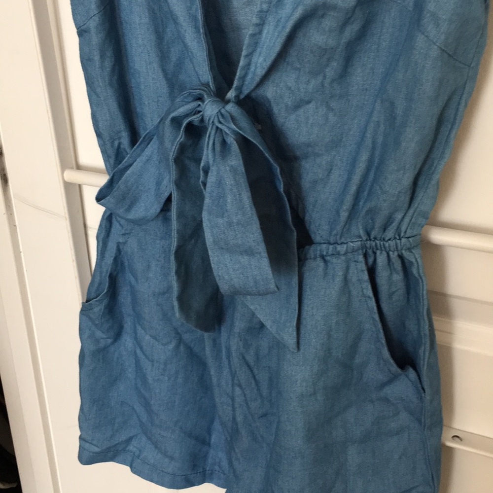 NWOT Nasty Gal Chambray Romper - Picture 3 of 5